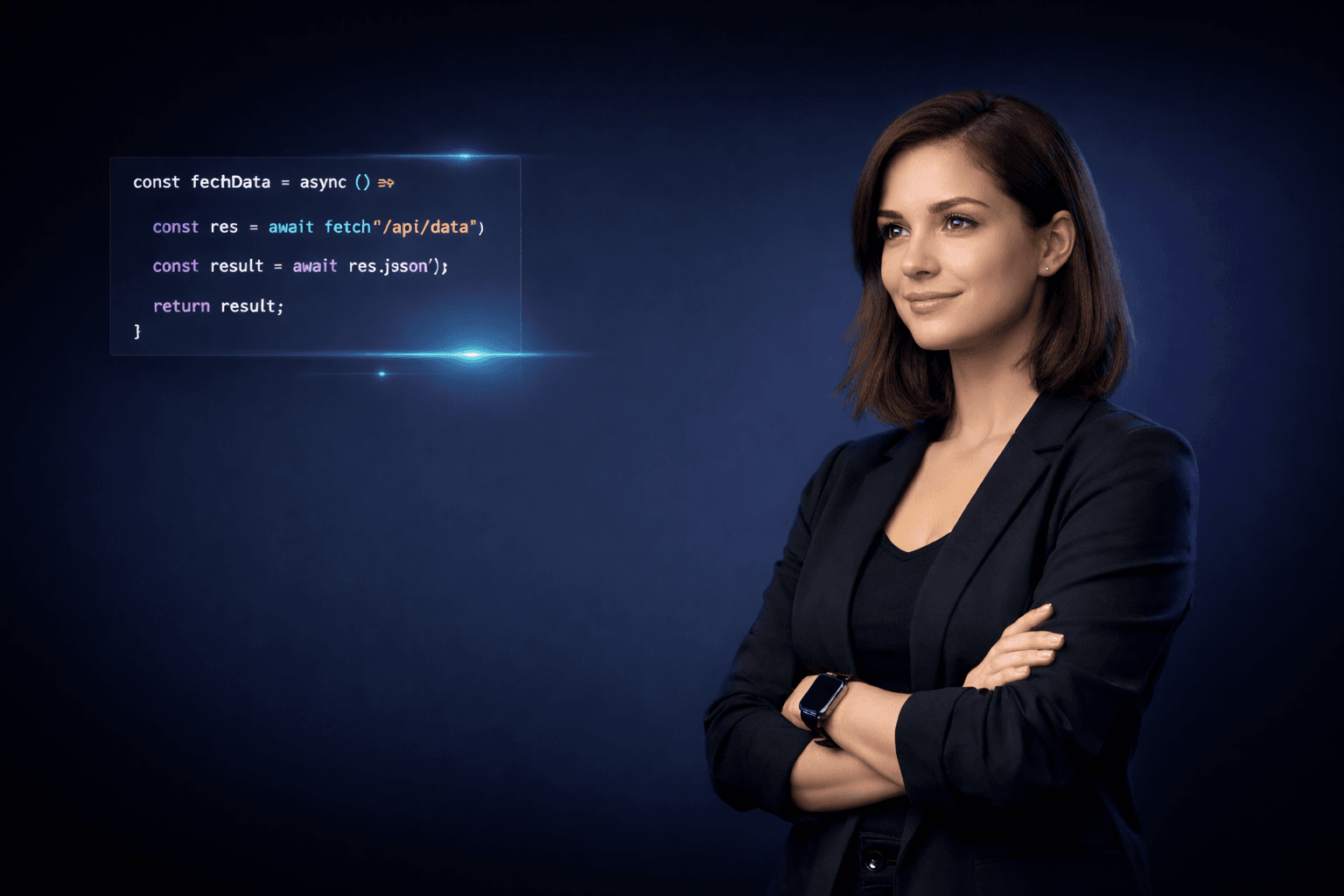 Digital technology background with gradient effects